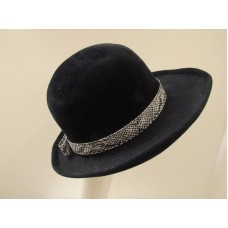 Marcelle Original Model Hat Black Velour Church Dress  eb-19164513